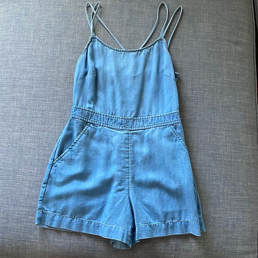 Loft Chambray Rhomper - image 1